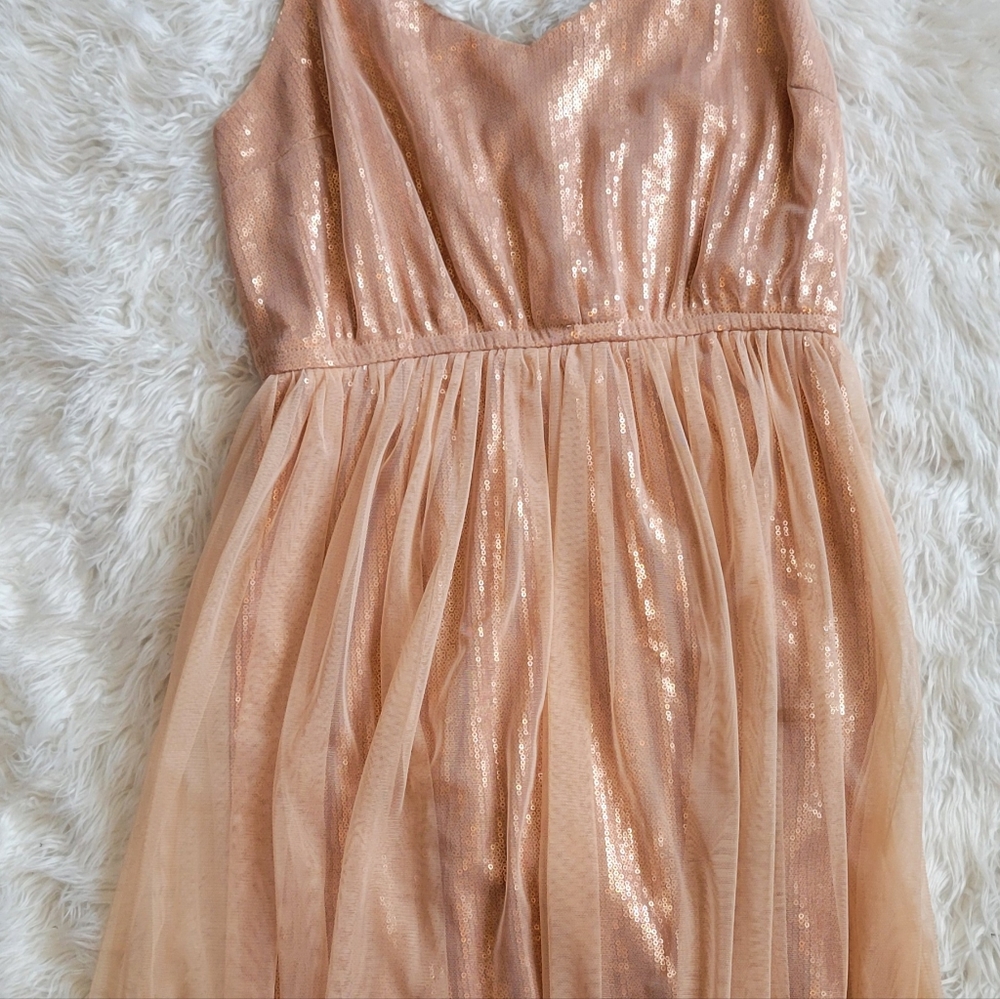 Forever 21 Peach Sequin Dress